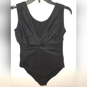 Black Sleeveless Leotard